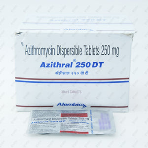 AZITHRAL 250 DT Tablet 5's
