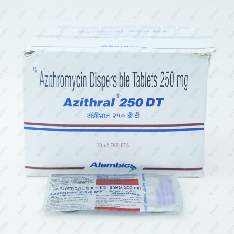 AZITHRAL 250 DT Tablet 5's