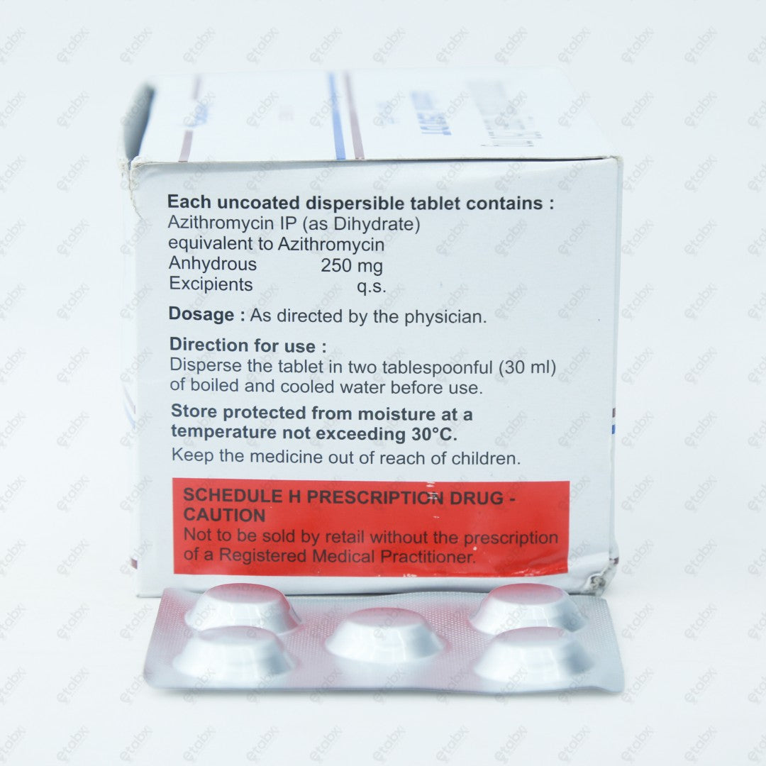 AZITHRAL 250 DT Tablet 5's