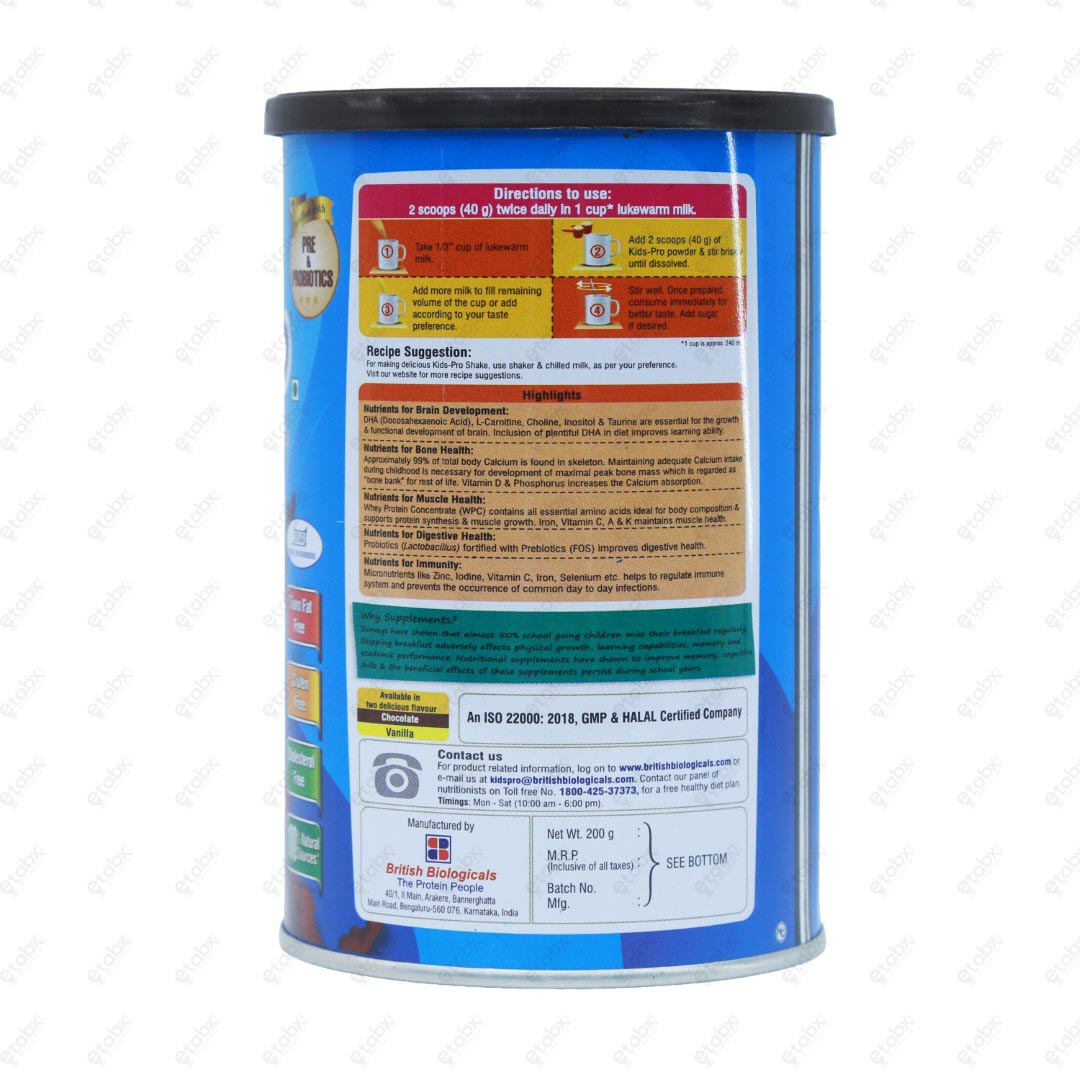 Kids Pro Chocolate Powder 200gm