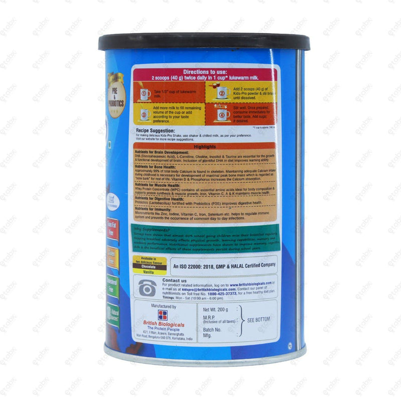Kids Pro Chocolate Powder 200gm
