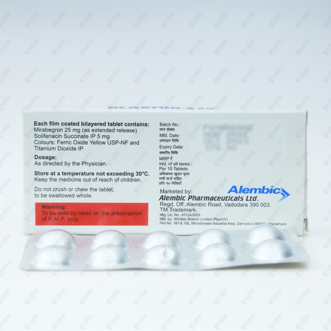 BLADMIR S 25MG Tablet 10's