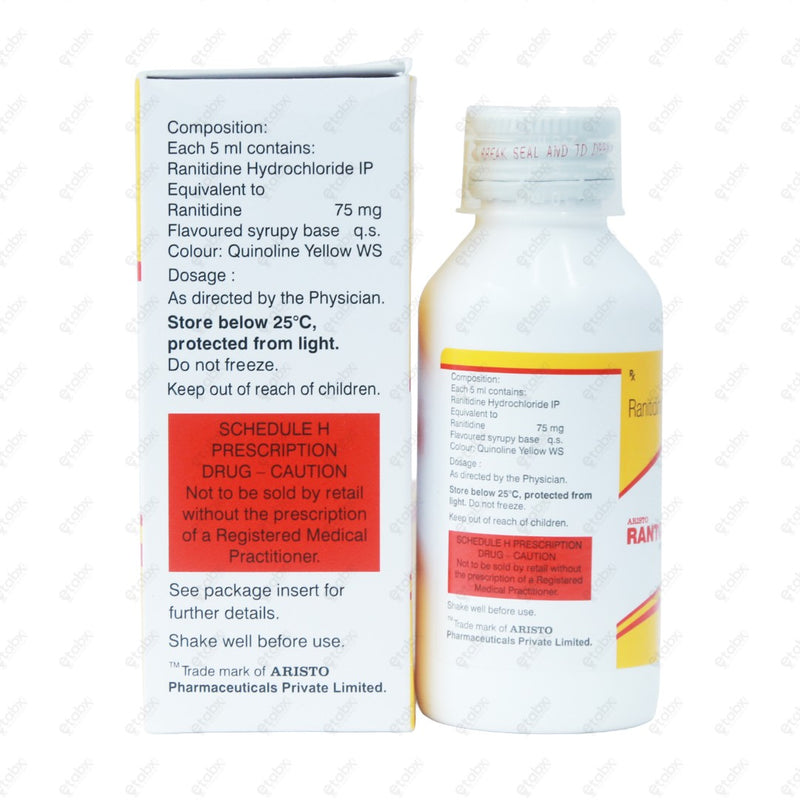 Rantop 75mg Syrup 100ml