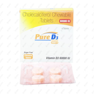 Pure D3 60000IU Tablets 4's