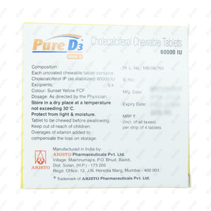 Pure D3 60000IU Tablets 4's