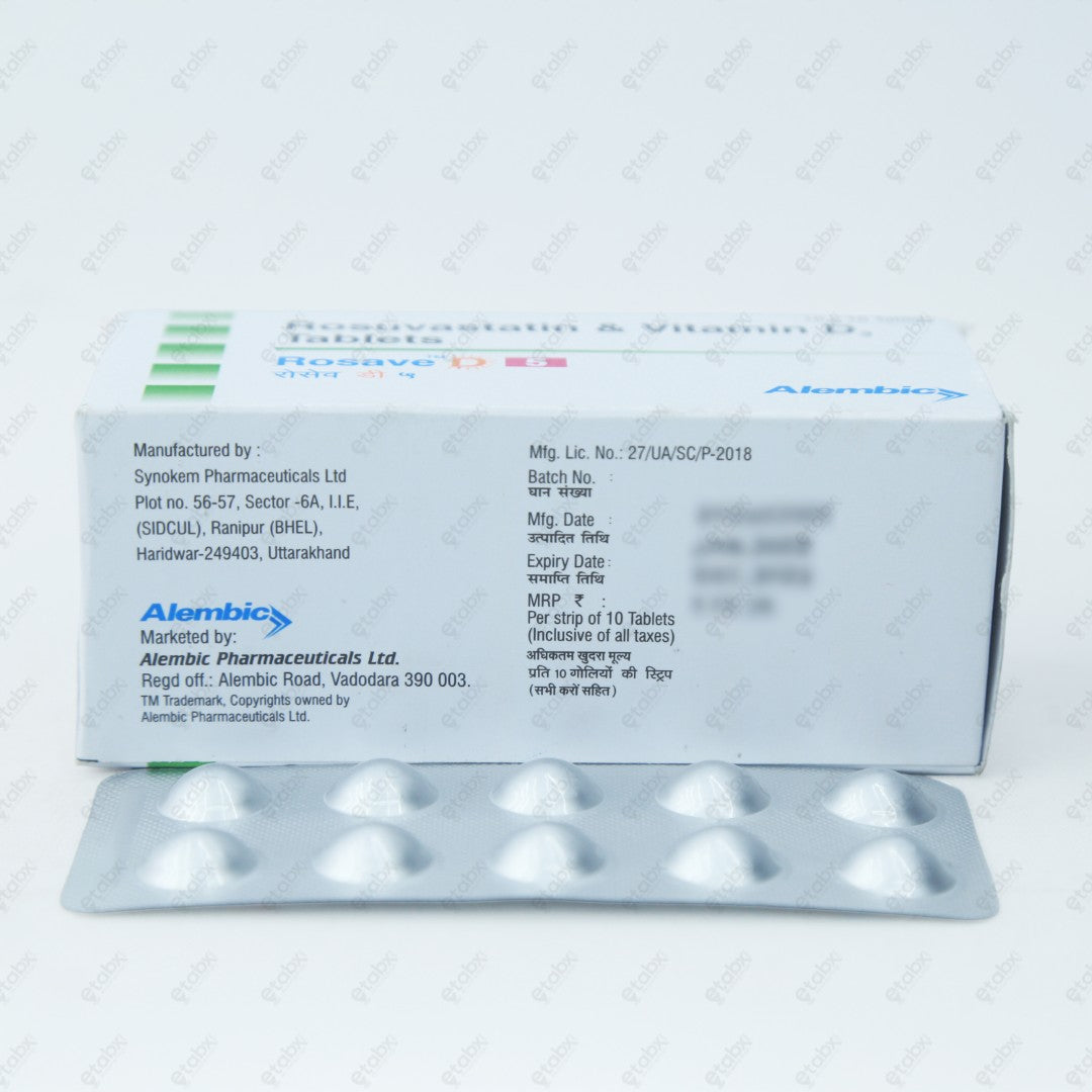 ROSAVE D 5MG Tablets 10's
