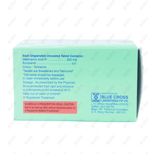 Meftal 250mg DT Tablet 10's
