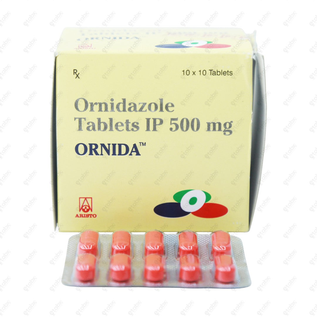 Ornida 500mg Antibiotic Tablets 10s