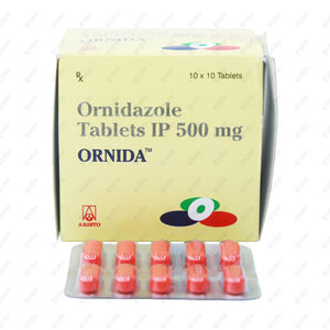 Ornida 500mg Antibiotic Tablets 10s
