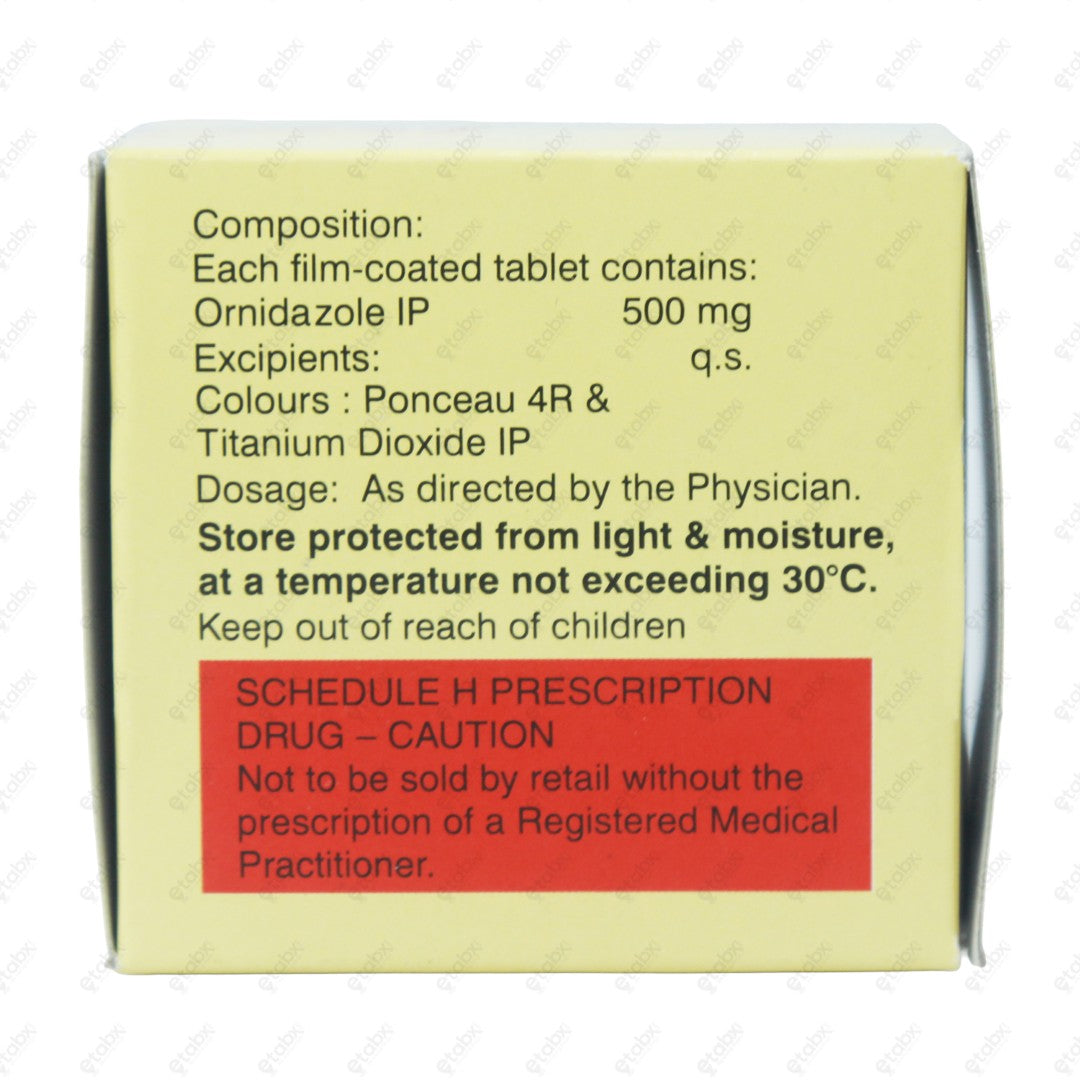 Ornida 500mg Antibiotic Tablets 10s