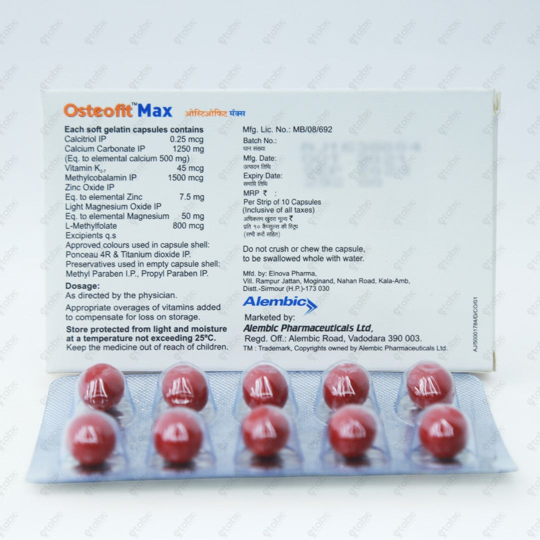 OSTEOFIT MAX Capsules 10's