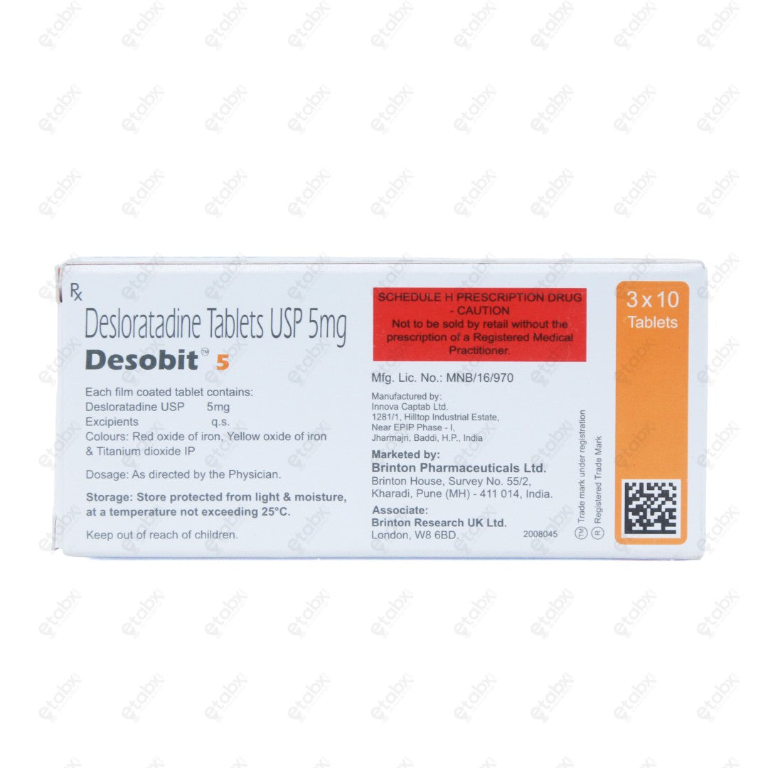 Desobit 5mg Tablets 10's