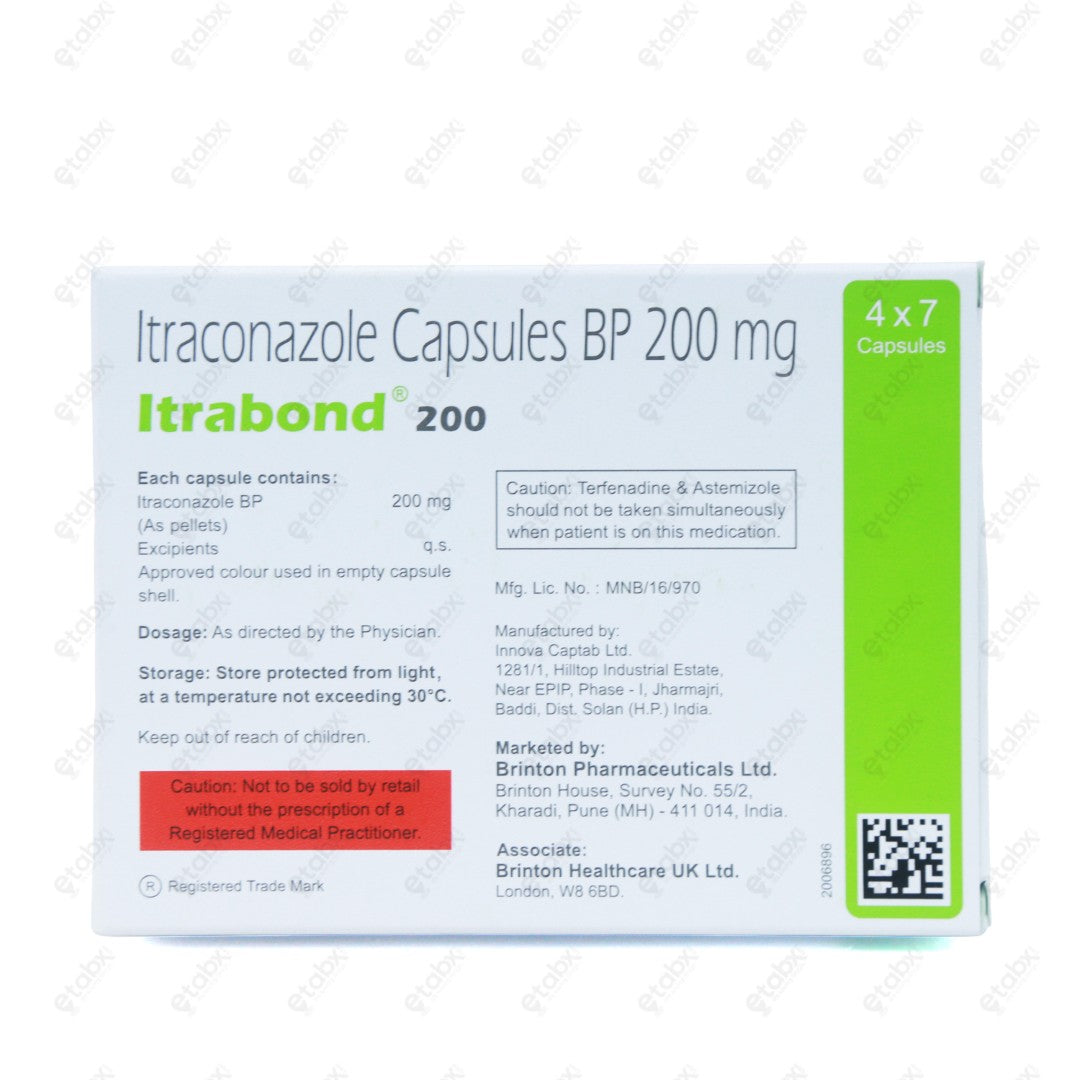 Itrabond 200mg Capsule 7's