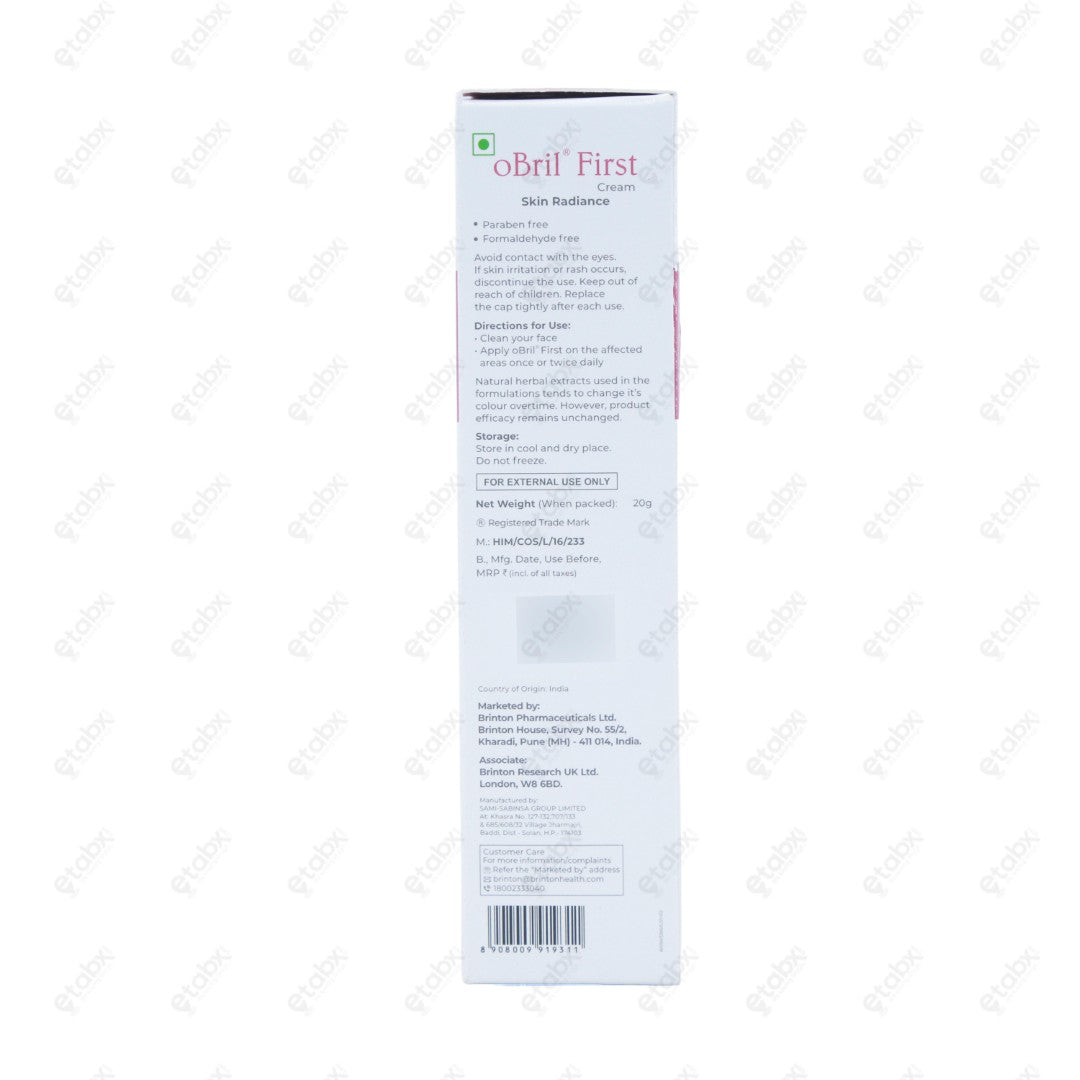 Obril First Relief Cream 20gm