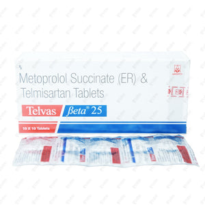 Telvas Beta 25 Tablet 10's