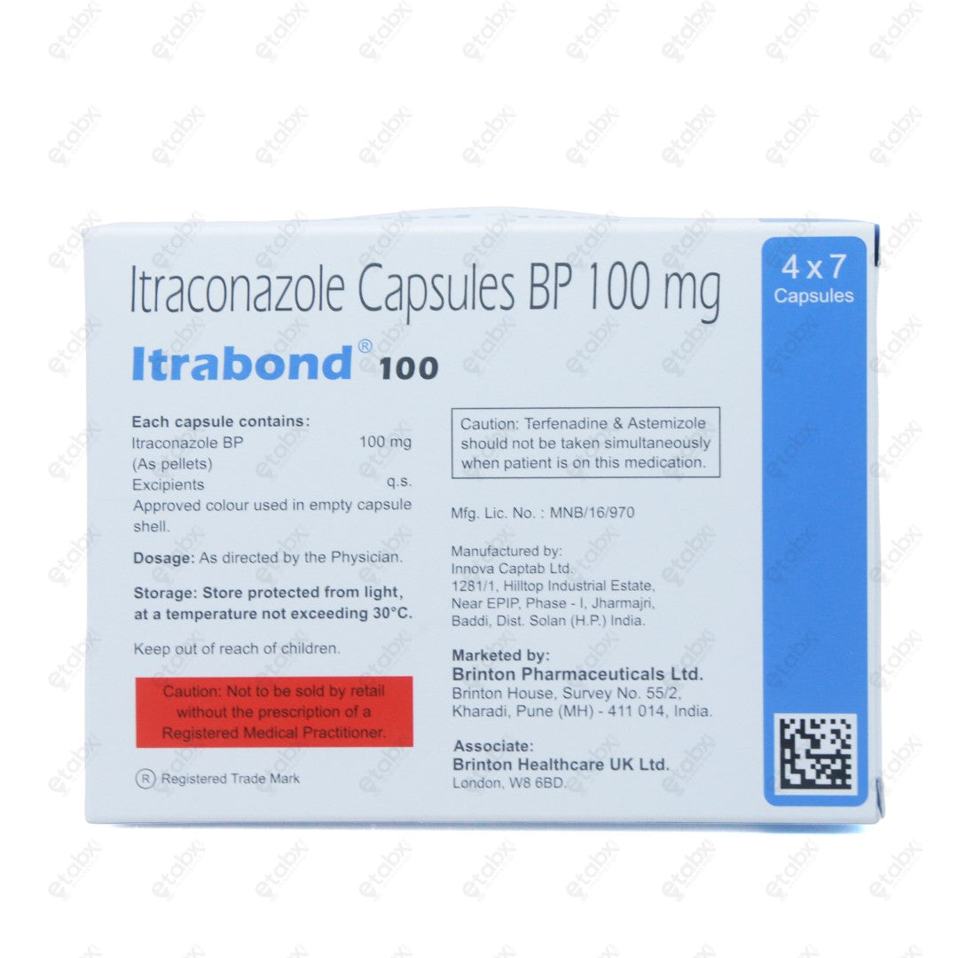 Itrabond 100mg Capsules 7's