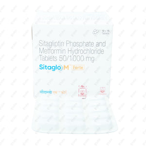 Sitaglo M Forte 50/1000mg Tablet 15's