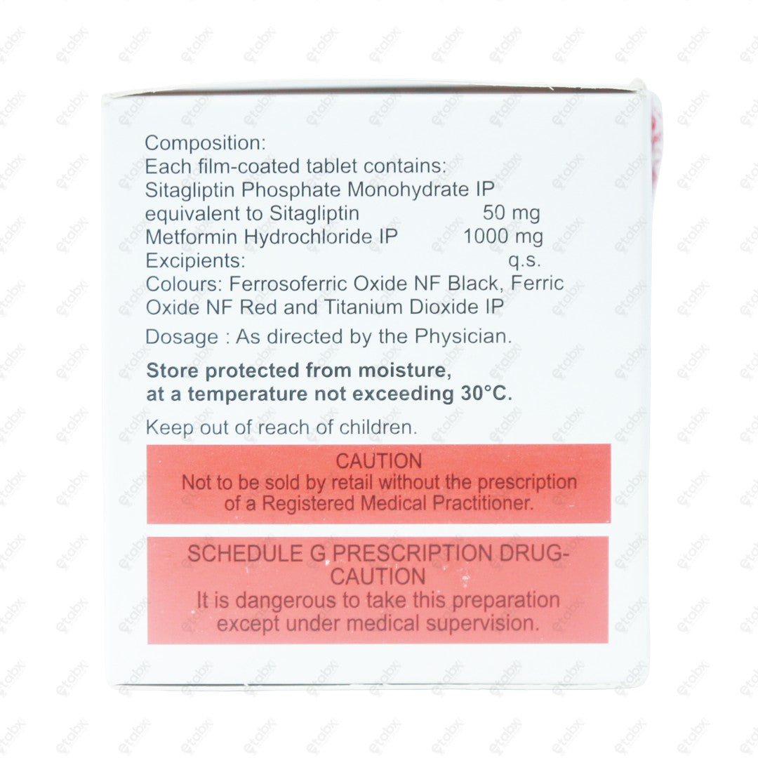 Sitaglo M Forte 50/1000mg Tablet 15's
