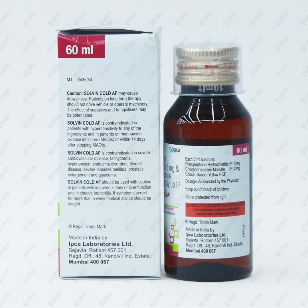 SOLVIN Cold AF Syrup 60ml