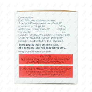 Sitaglo M 50/500mg Tablet 15's