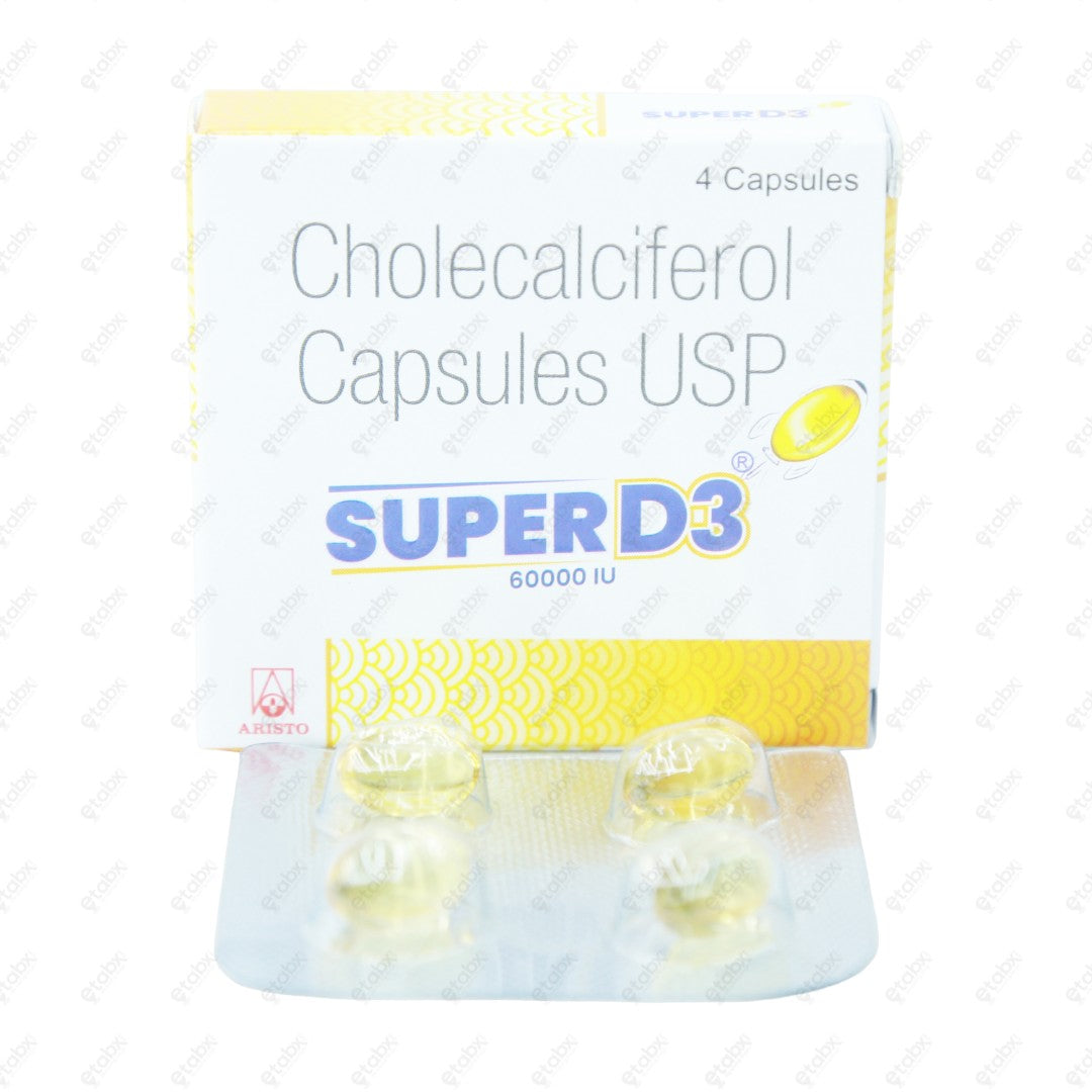Super D3 60000 IU Tablet 4's