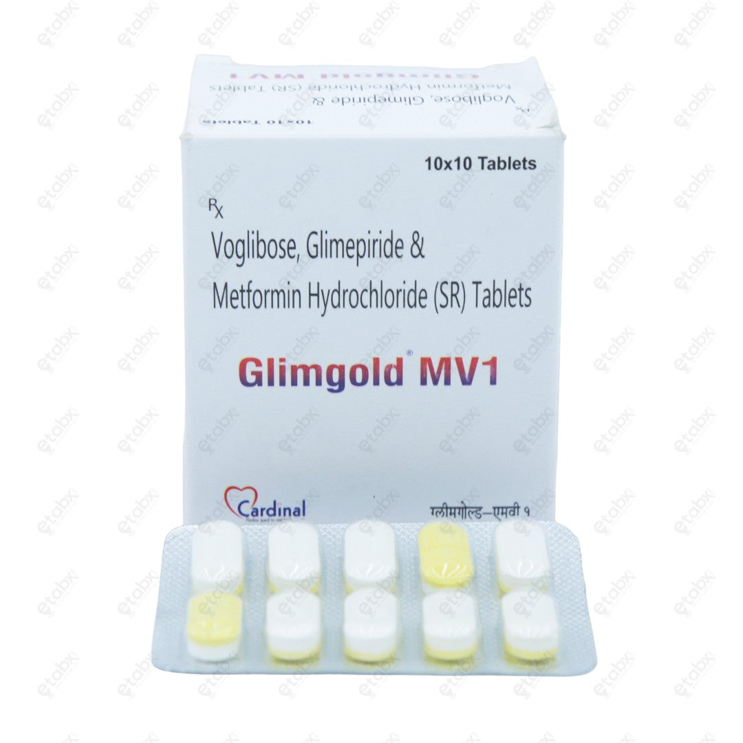 Glimgold MV 1mg Tablet 10's
