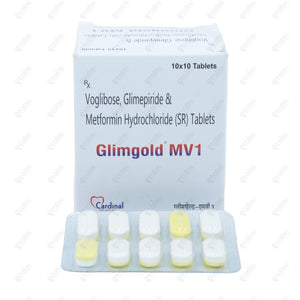 Glimgold MV 1mg Tablet 10's