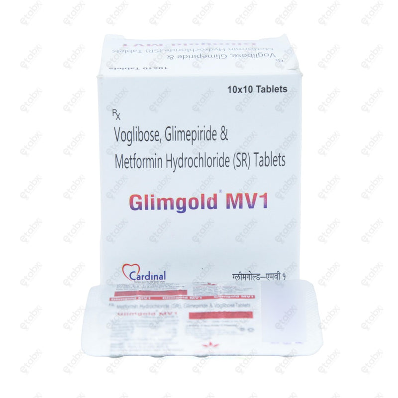 Glimgold MV 1mg Tablet 10's
