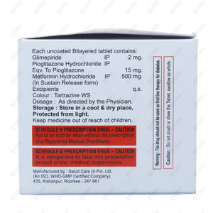 GLIMGOLD TRIO 2mg Glimepiride Anti-Diabetic Tablets (10's)