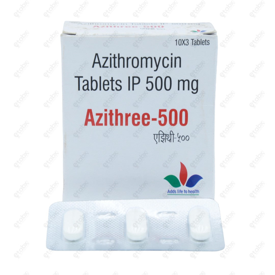 AZITHREE 500mg Tablet 3's