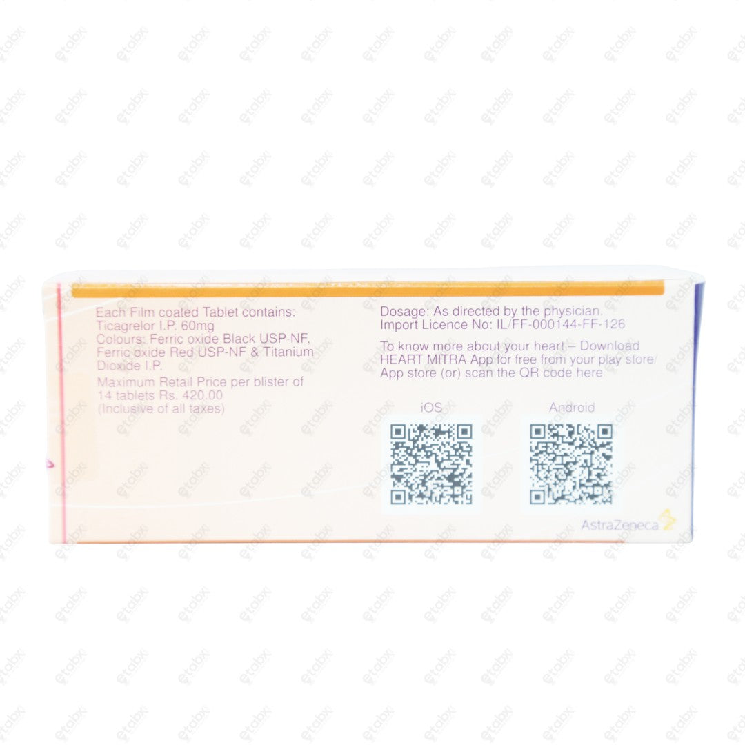 Brilinta 60 Tablet 14's