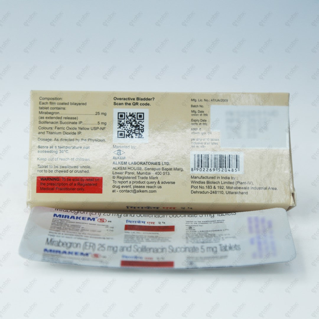 MIRAKEM S 25mg Tablet 10's