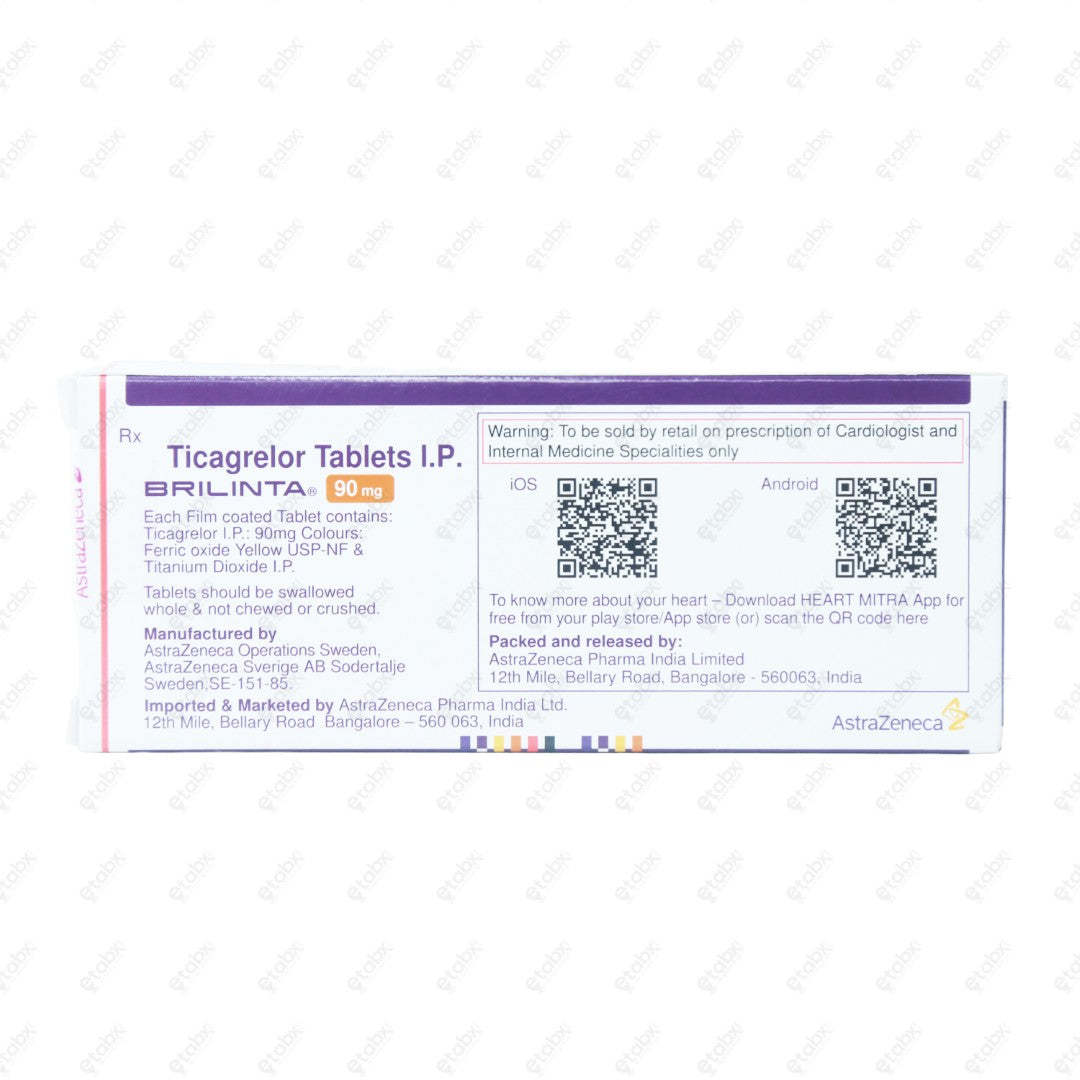 Brilinta 90mg Tablet 14's