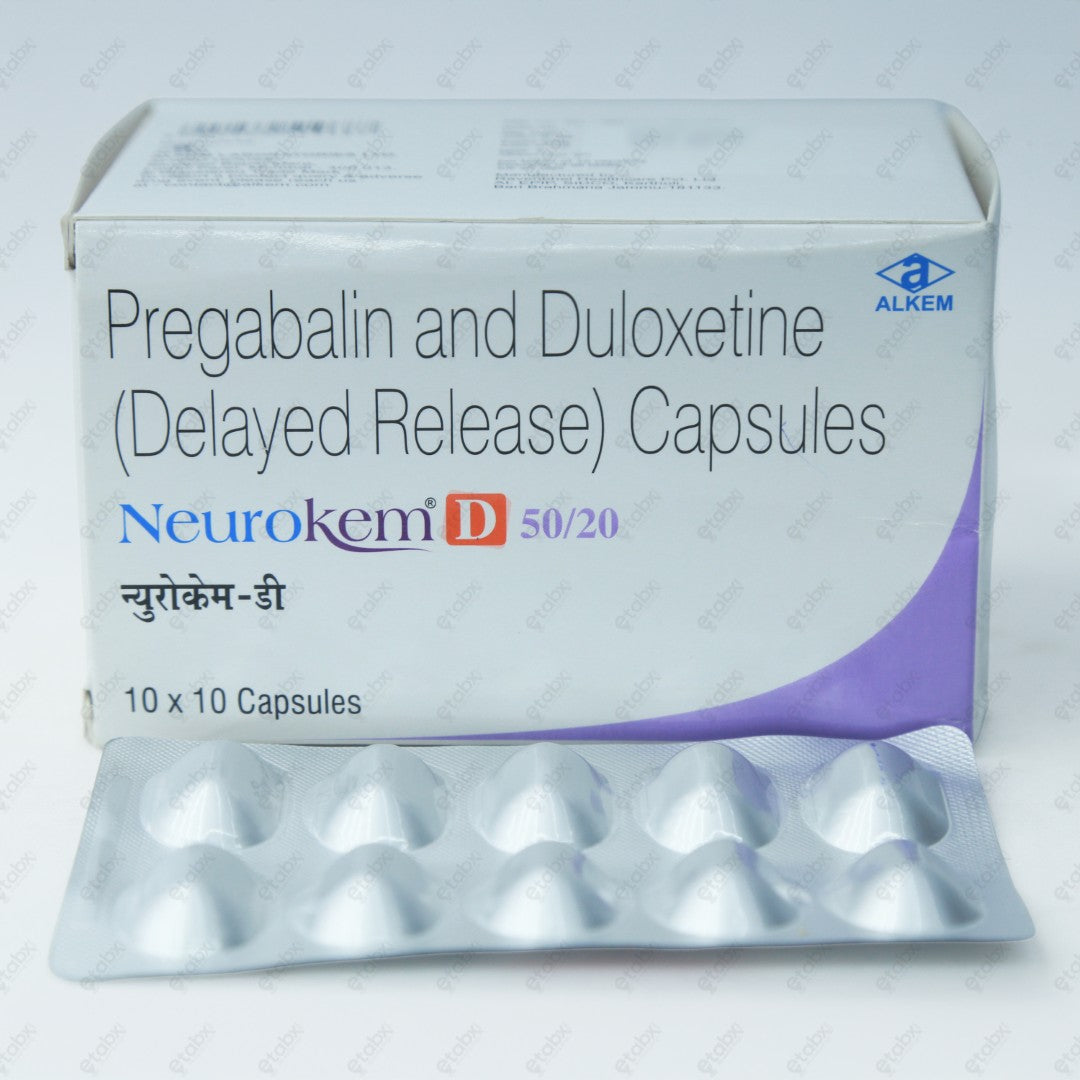 NEUROKEM D 50/20mg Capsule 10's