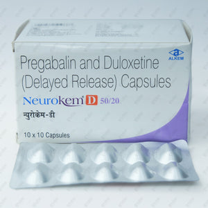 NEUROKEM D 50/20mg Capsule 10's
