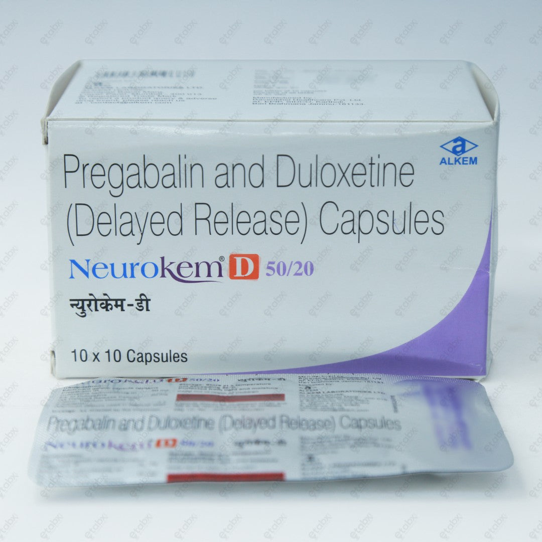 NEUROKEM D 50/20mg Capsule 10's