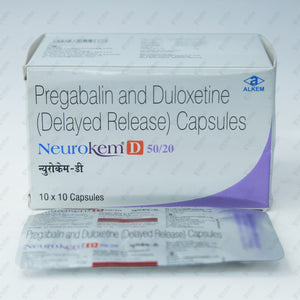 NEUROKEM D 50/20mg Capsule 10's