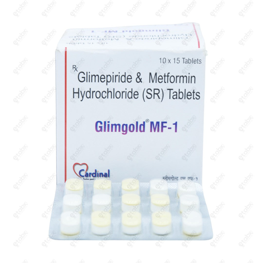Glimgold MF 1mg Tablet 15's