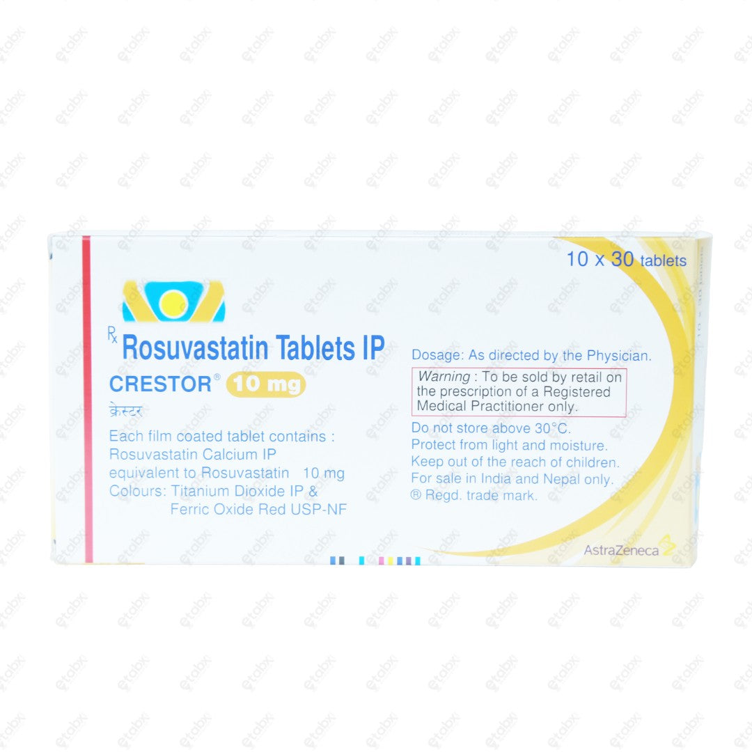 Crestor 10mg Tablet 30's