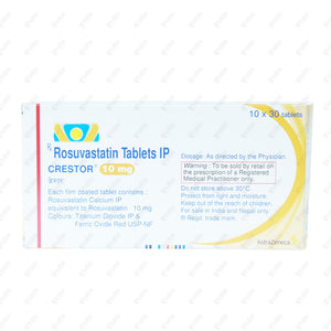 Crestor 10mg Tablet 30's