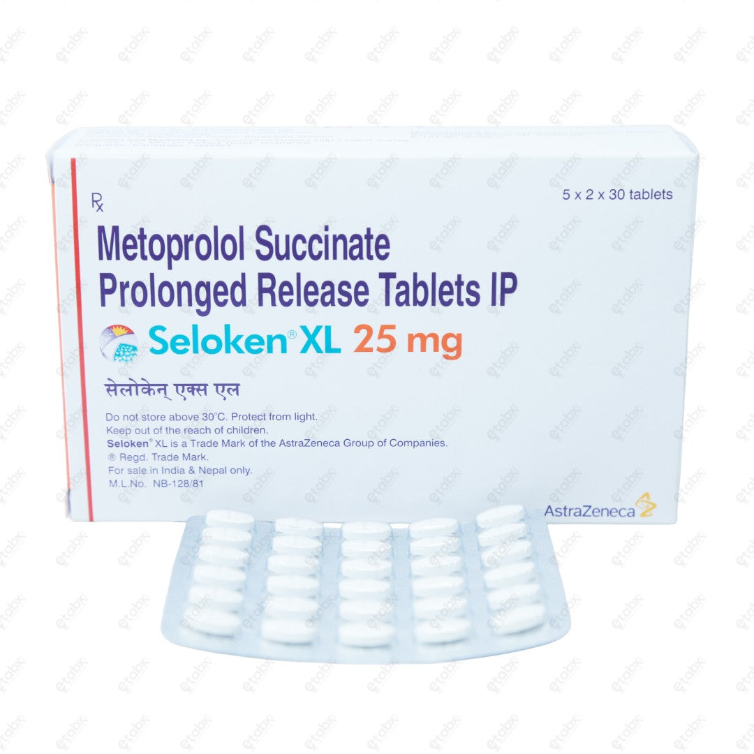 SELOKEN XL 25mg Tablet 30's