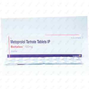 Betaloc 100mg Tablet 10's