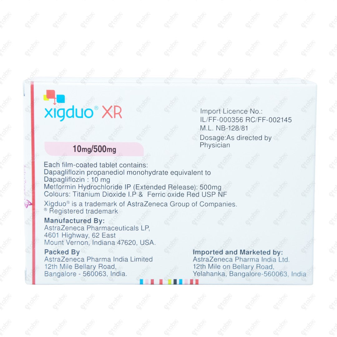 Xigduo XR 10/500mg Tablet 7's