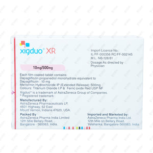 Xigduo XR 10/500mg Tablet 7's