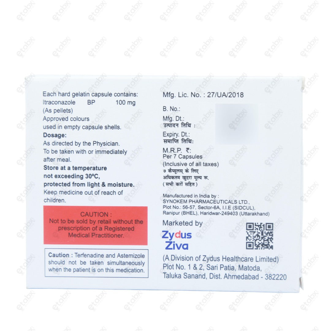 Livafin O 100mg Capsule 7's
