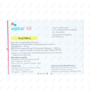 Xigduo XR 10/1000 MG Tablets 14's