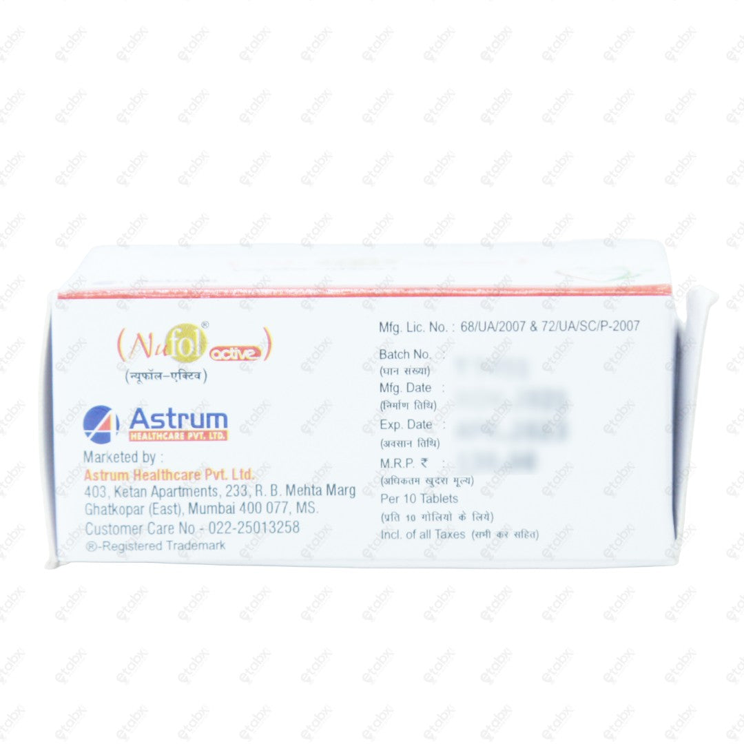 Nufol Active Tablet 10's