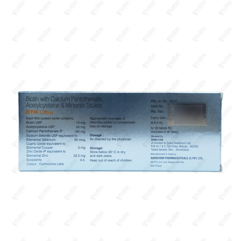 BTN Ultra Tablet 30's