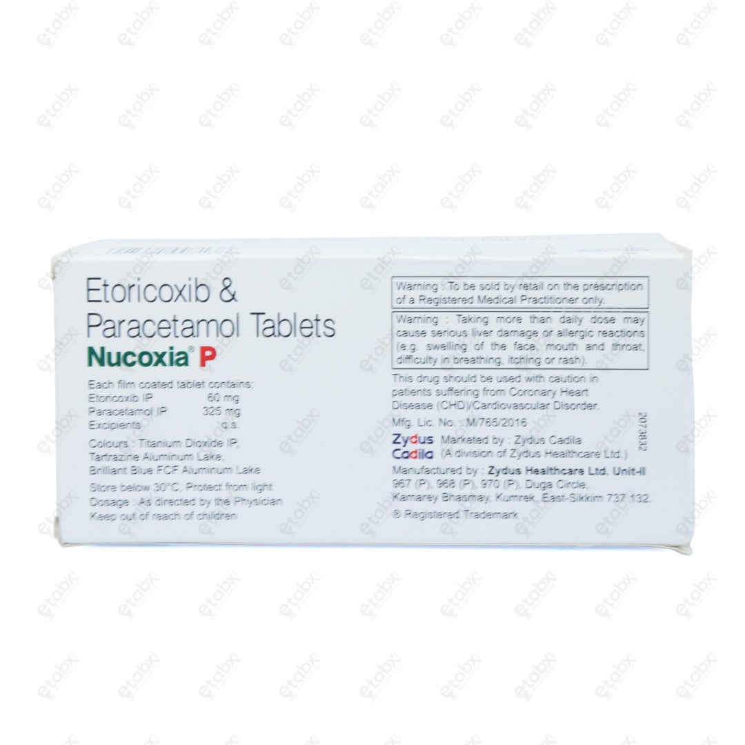 Nucoxia P Tablet 15's
