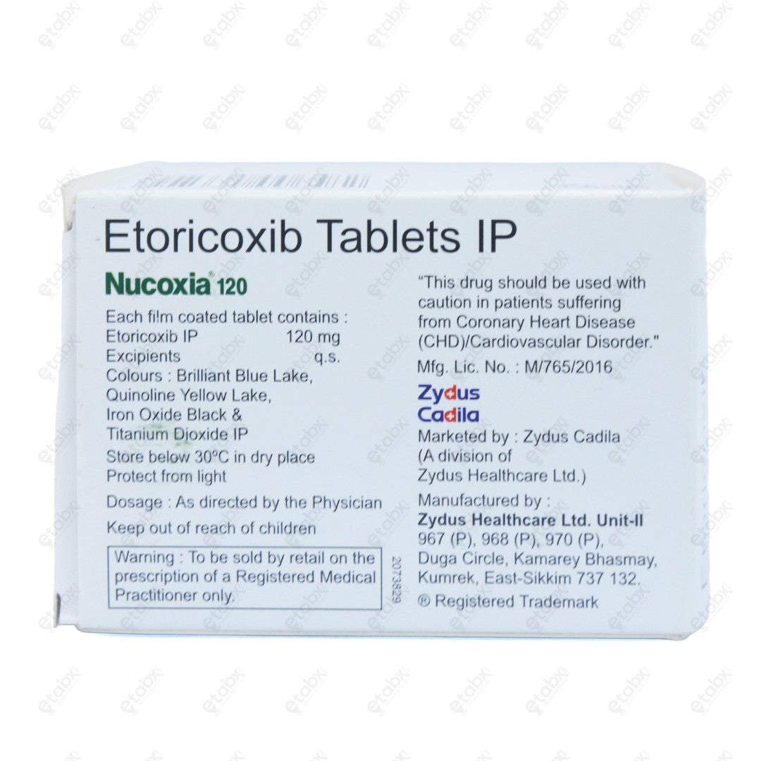 Nucoxia 120mg Tablet 10's